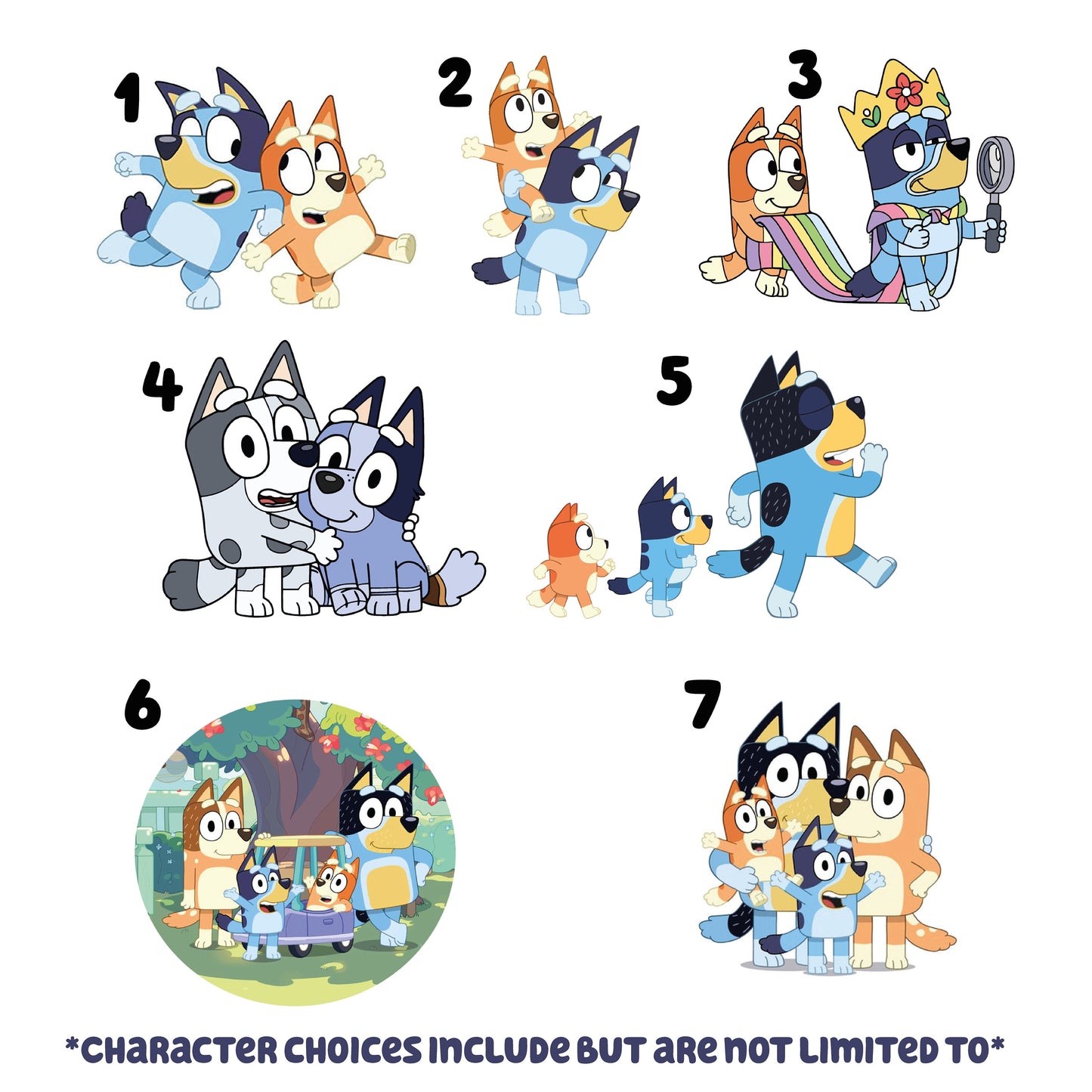 Blue Dog Custom Products- Personalised- Add Name- Any Character- Mug- Waterbottle- Prints- Gift Ideas