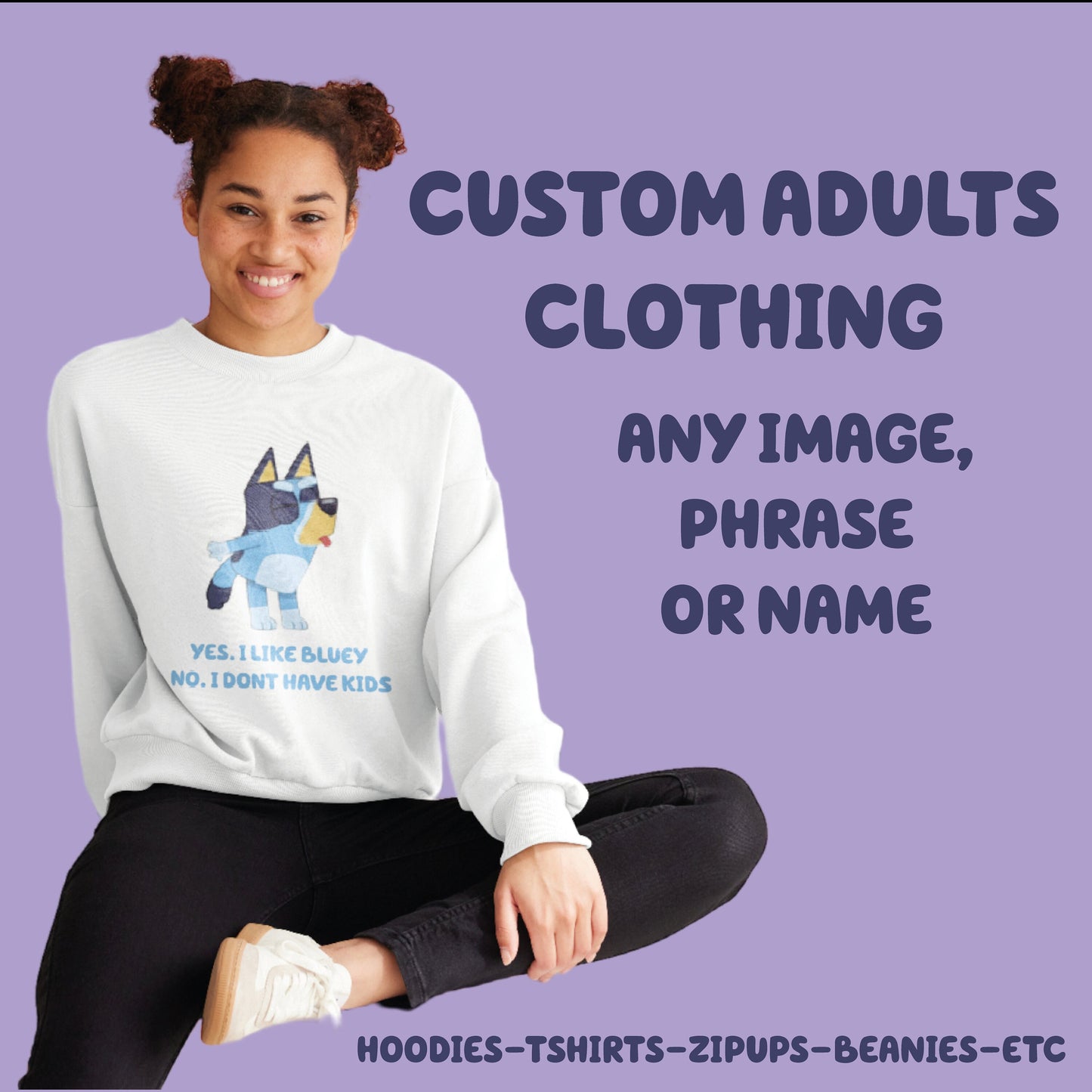 Blue Dog Custom Products- Personalised- Add Name- Any Character- Mug- Waterbottle- Prints- Gift Ideas