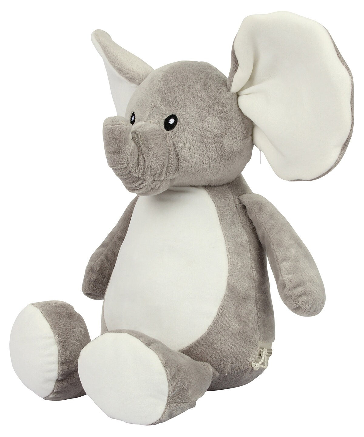 Mumbles Elephant Teddy Bear With Personalised , Customisable fount - Add Any Photo/Design/Text