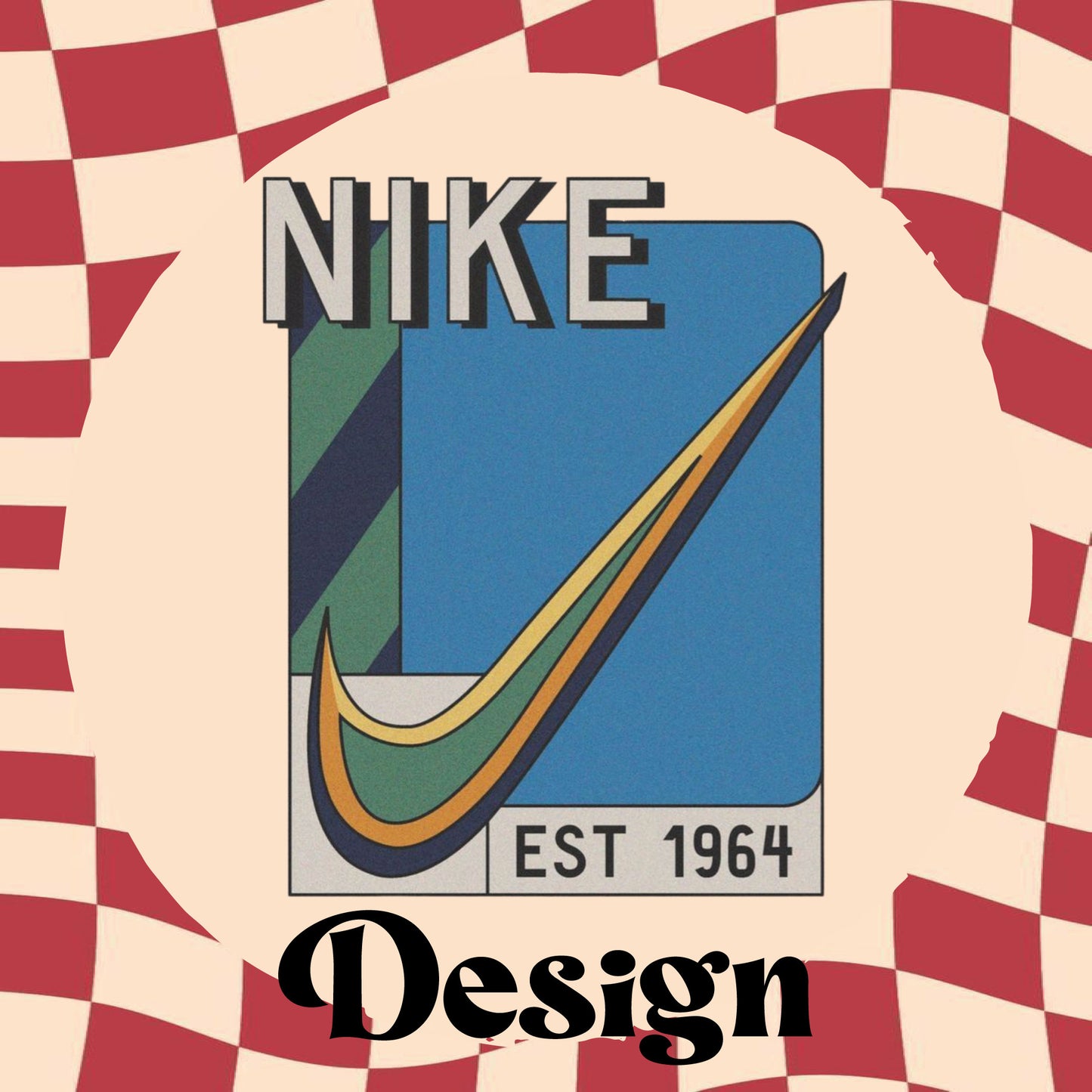 Retro Nike Tote - Retro Aesthetic Tote Bag - Custom Colour - Eco Friendly - Recycled Materials