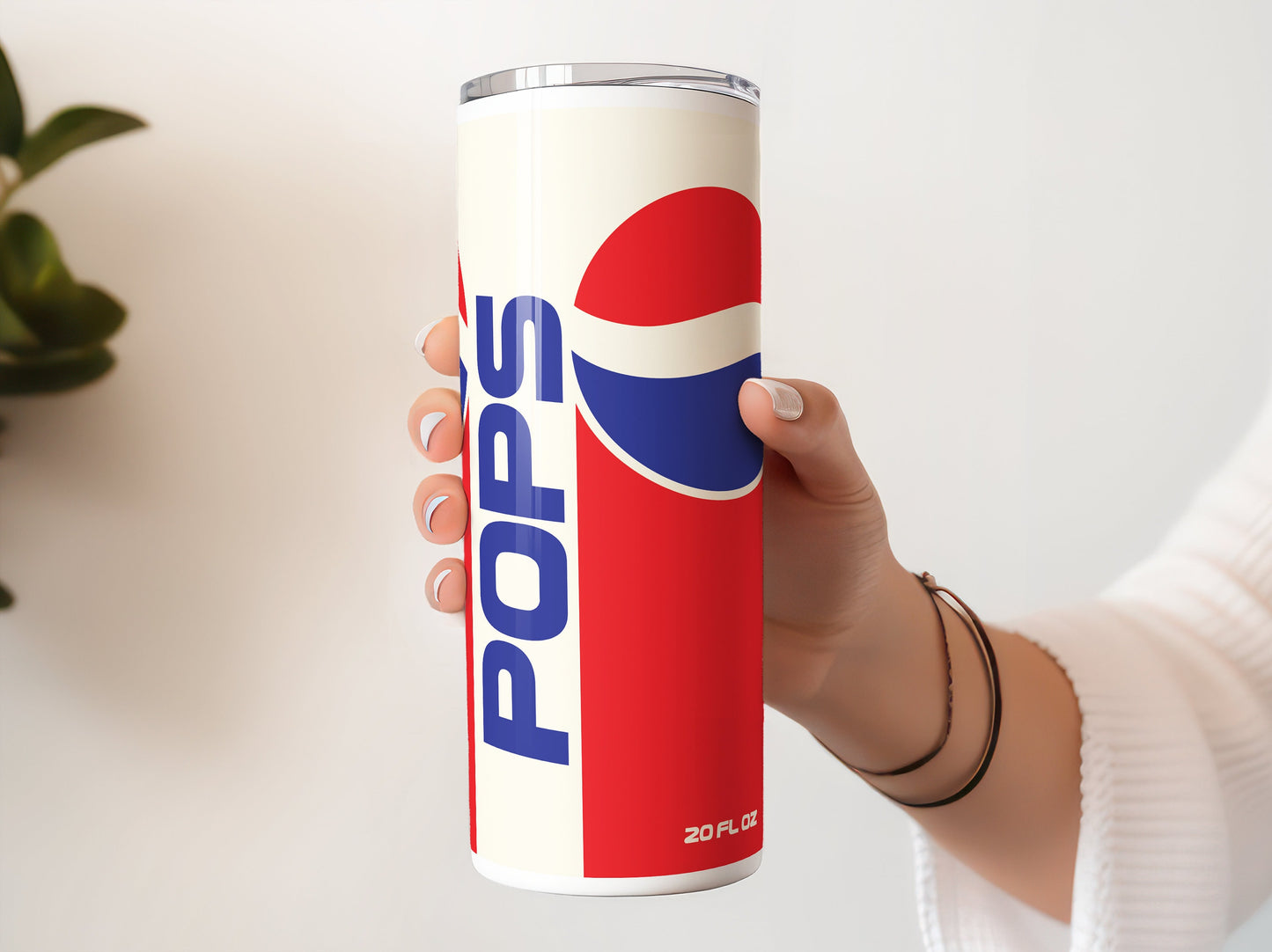 Pepsi 20oz Stainless Steel Tumbler with Reusable Straw Metal / Plastic Bottle Perfect Gift - Christmas / Birthday.