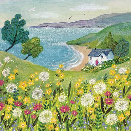 Coastal View Blank Greeting Card