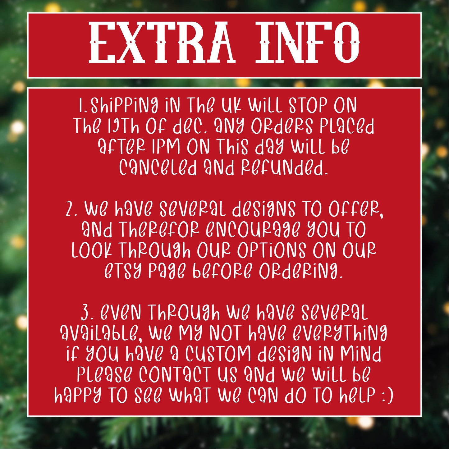 Christmas Tree Ornament - Personalised - MDF Hanging Tree Decoration - Children's - First Christmas - Xmas Ornament - Custom Name & Message