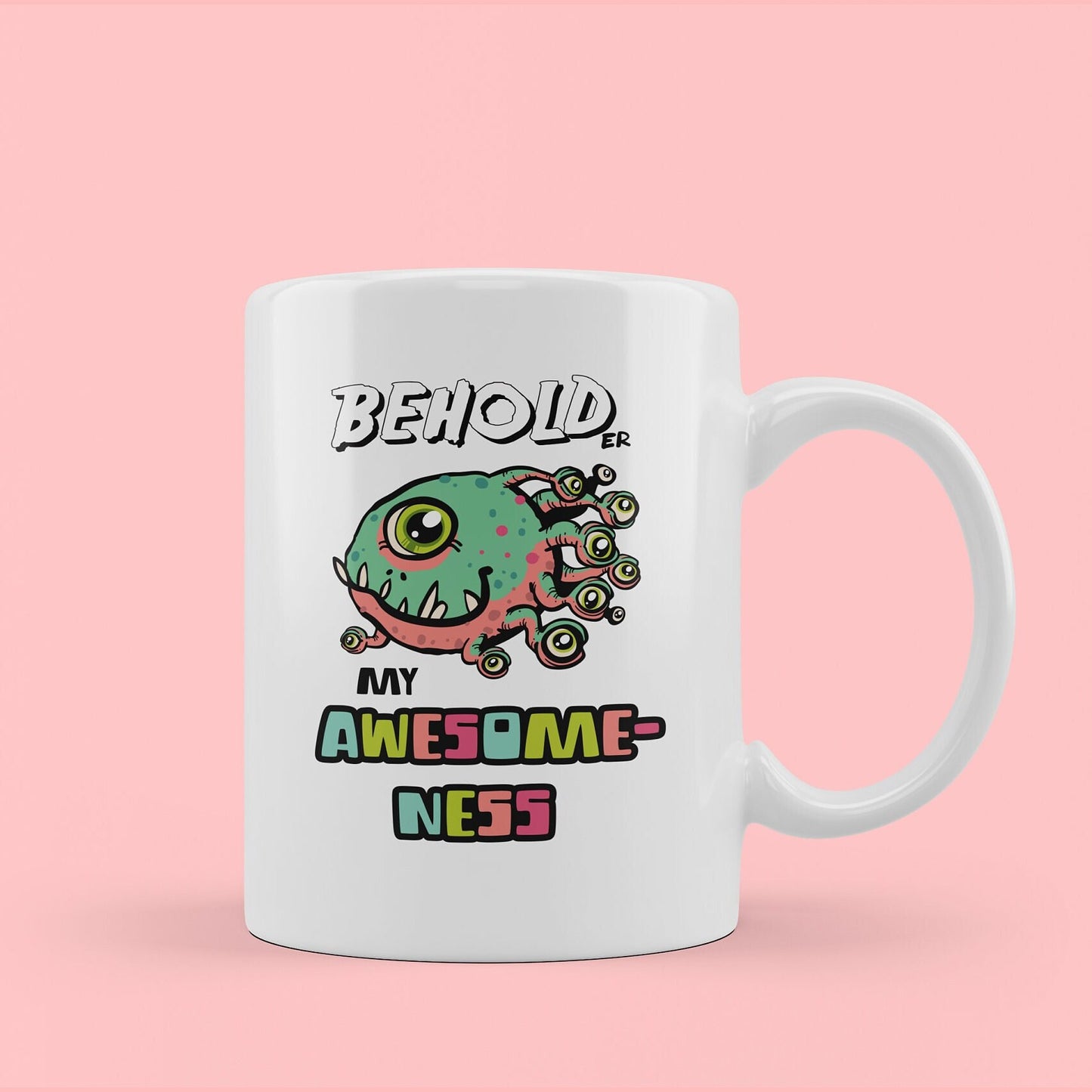 d n d mug, d&d mug, funny d n d mug. dungeons and dragons mug, cool skater style mug. I'm awesome mug.