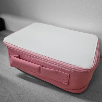 Custom Pink Dinosaur Lunchbox Lunchbag Cooler with Zip - School / Work / Child / Adult - Personalise with Name