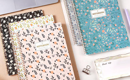 Pack of 5 Decorative Notebooks - Can be individually bought - Floral and Paisley Patterns - Feminine Notepad