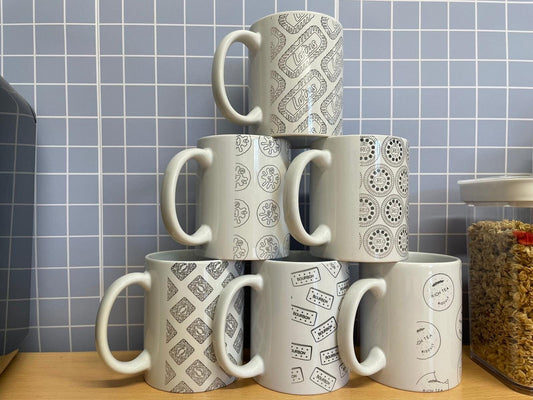Bourbon- Custard Cream- Ritch Tea- Oreo- Jammie Dodger- Lotus/Biscoff set of 6 mugs ~ MUG ~ chocolate biscuit biscuits novelty mug