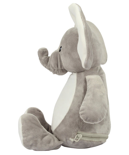 Mumbles Elephant Teddy Bear With Personalised , Customisable fount - Add Any Photo/Design/Text