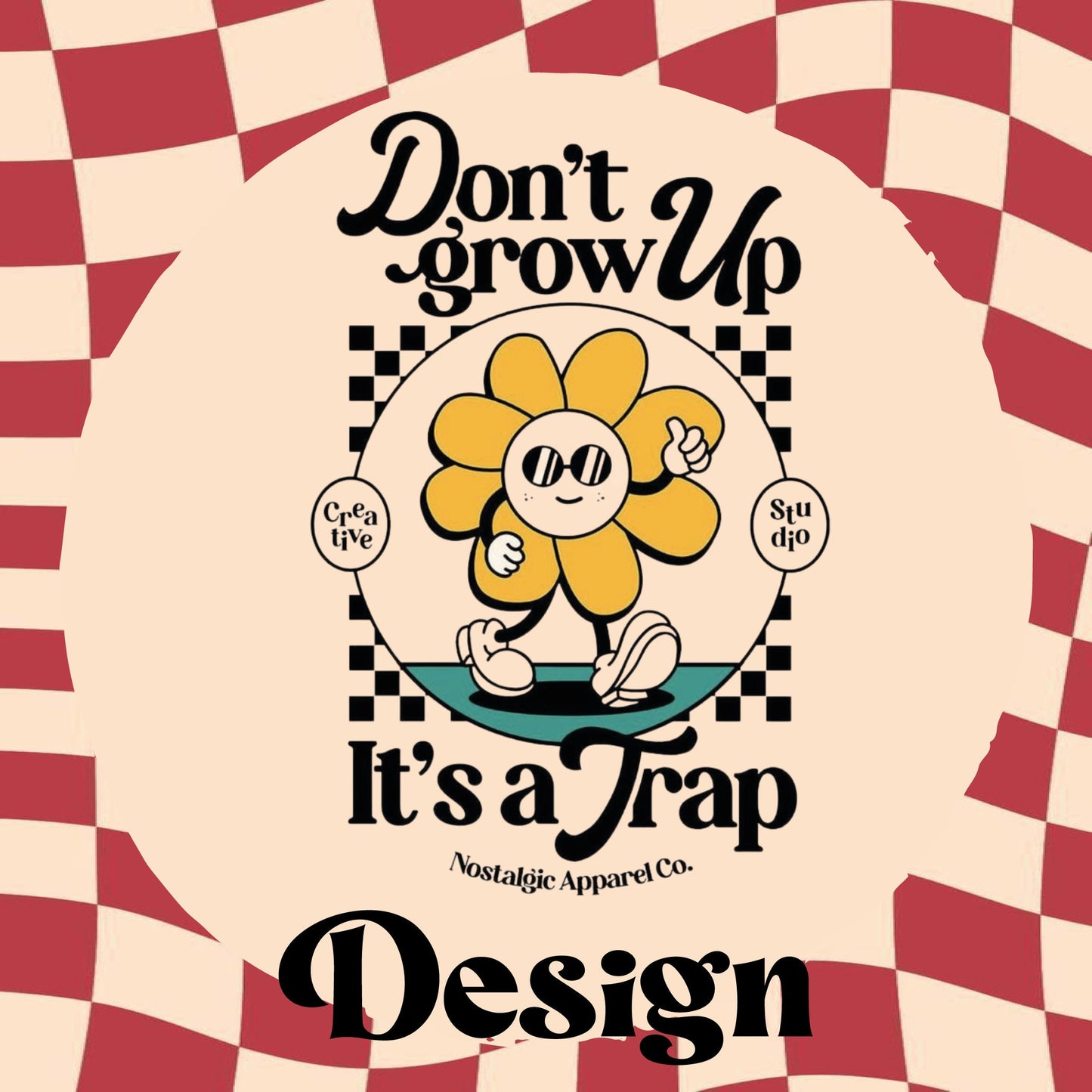 Dont Grow Up Its A Trap- Retro Aesthetic Tote Bag - Custom Colour - Eco Friendly - Recycled Materials