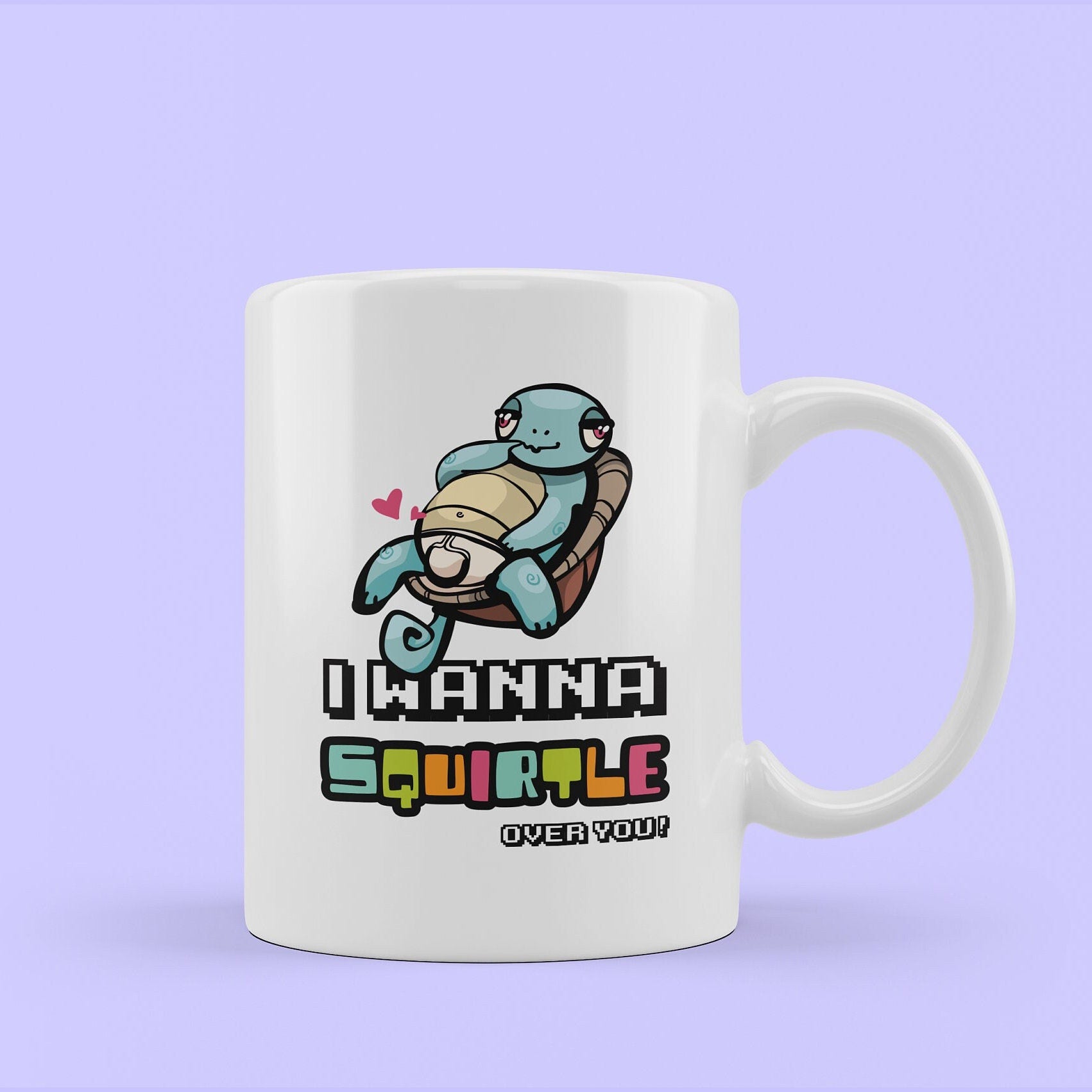 rude sext pokemon gift mug.
i wanna squirtle over you text with bulging pants squirtle design.