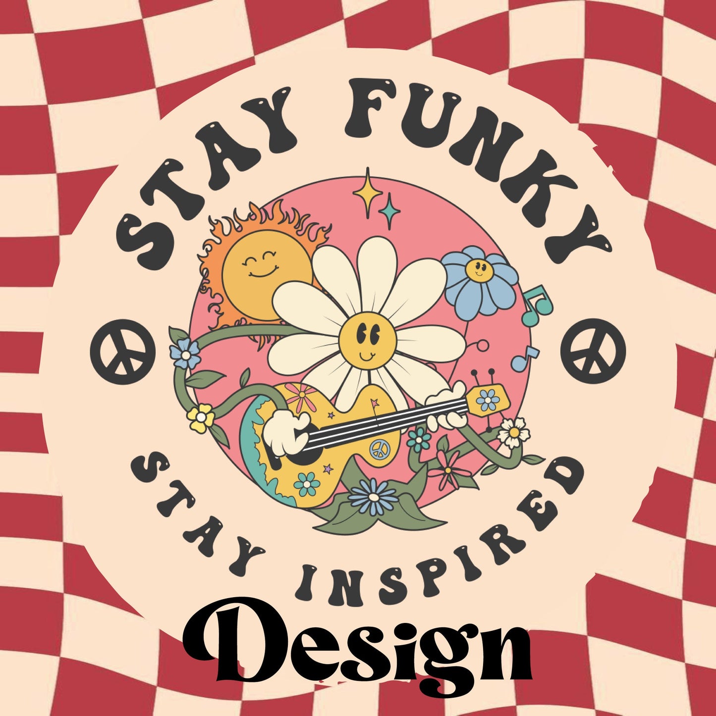 Stay Funky - Retro Aesthetic Tote Bag - Custom Colour - Eco Friendly - Recycled Materials