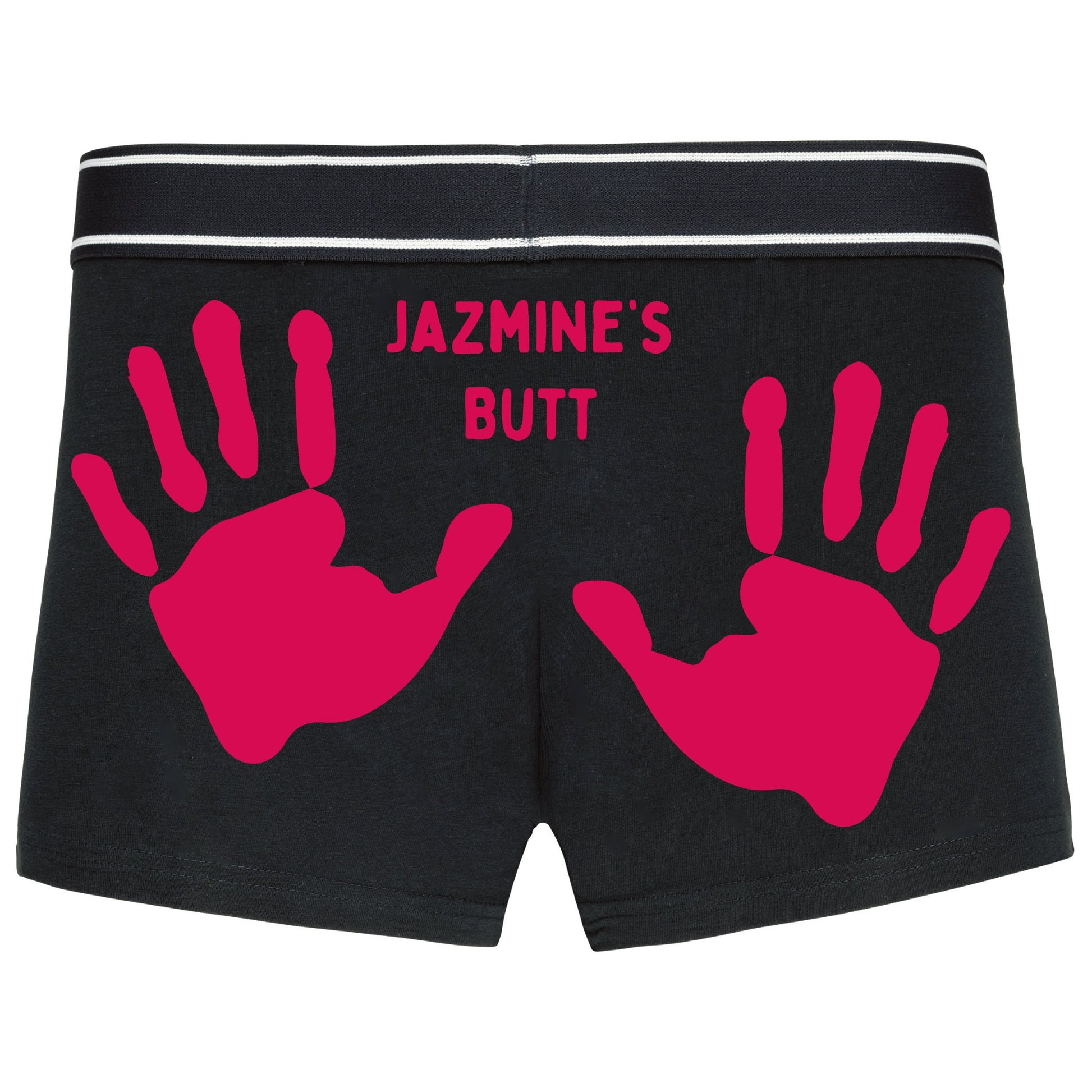 Valentines Boxer shorts - Personalised text - (name)'s Butt