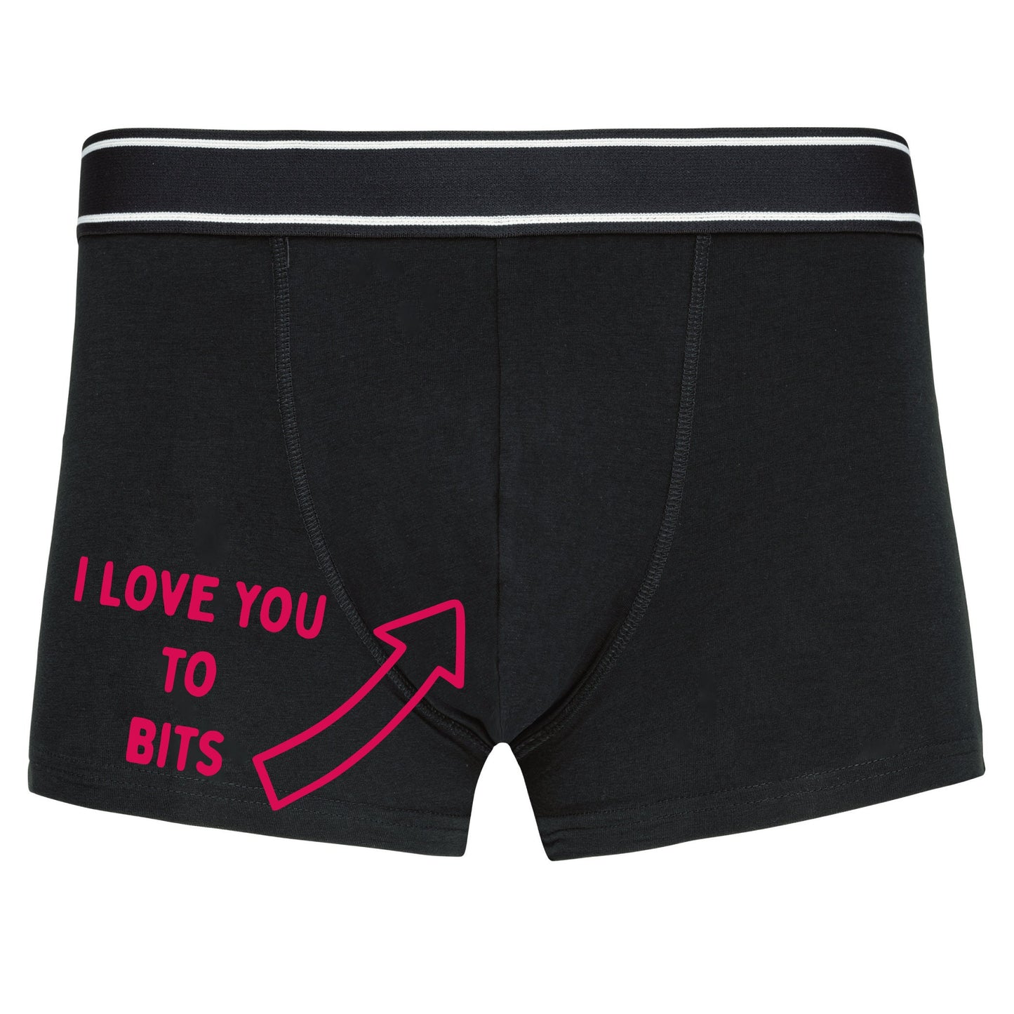 Valentines Boxer shorts -I Love you to bits - Valentines Gift For Him - Innuendo