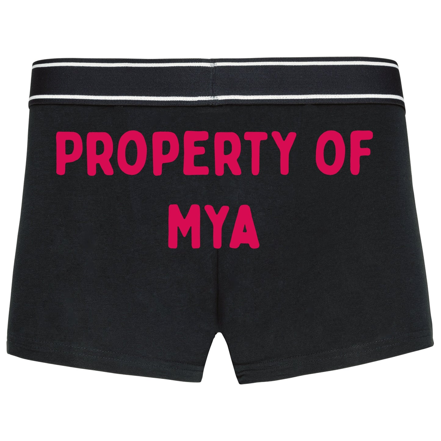 Valentines Boxer shorts -Property Of... - Valentines Gift For Him - Personalisable