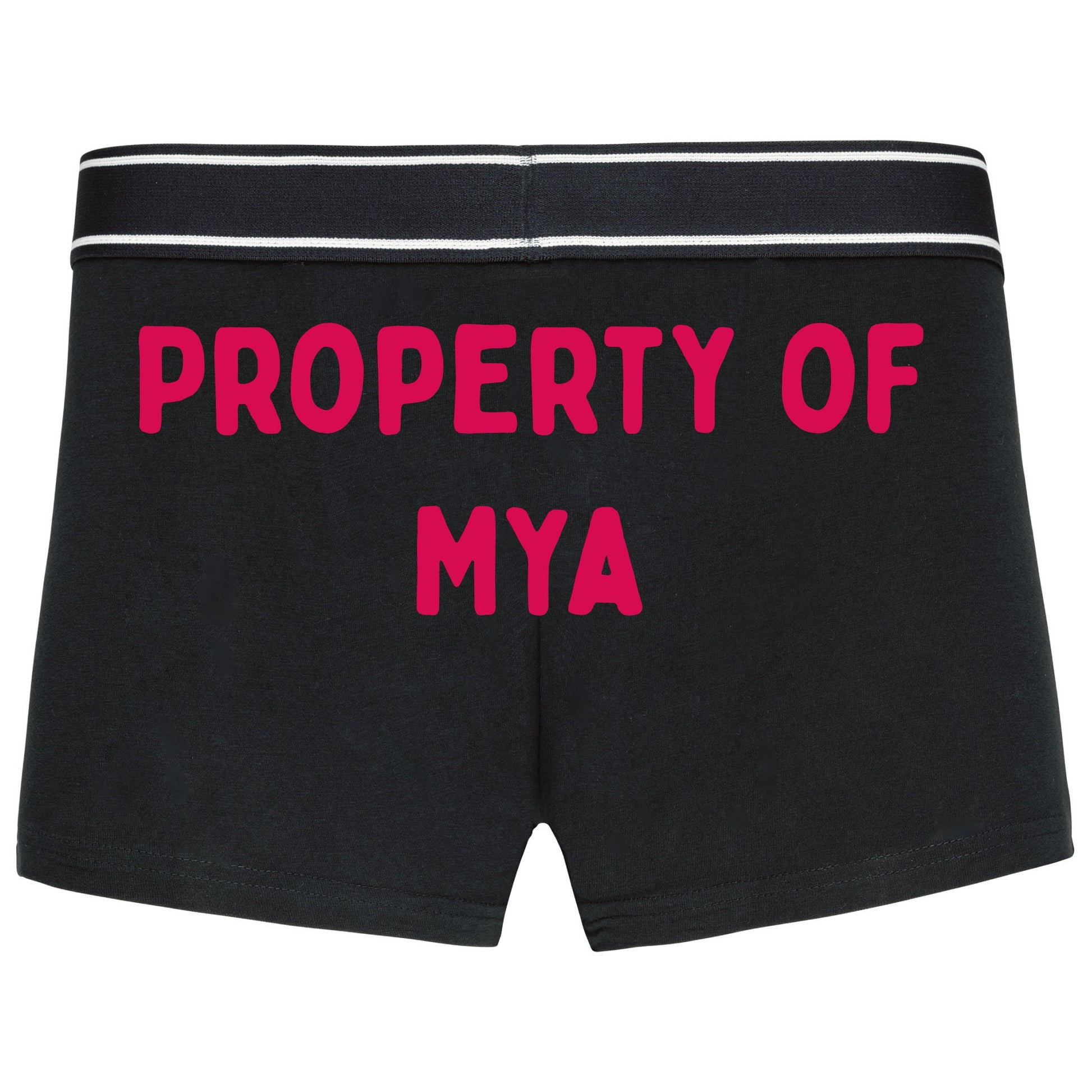 Valentines Boxer shorts -Property Of... - Valentines Gift For Him - Personalisable
