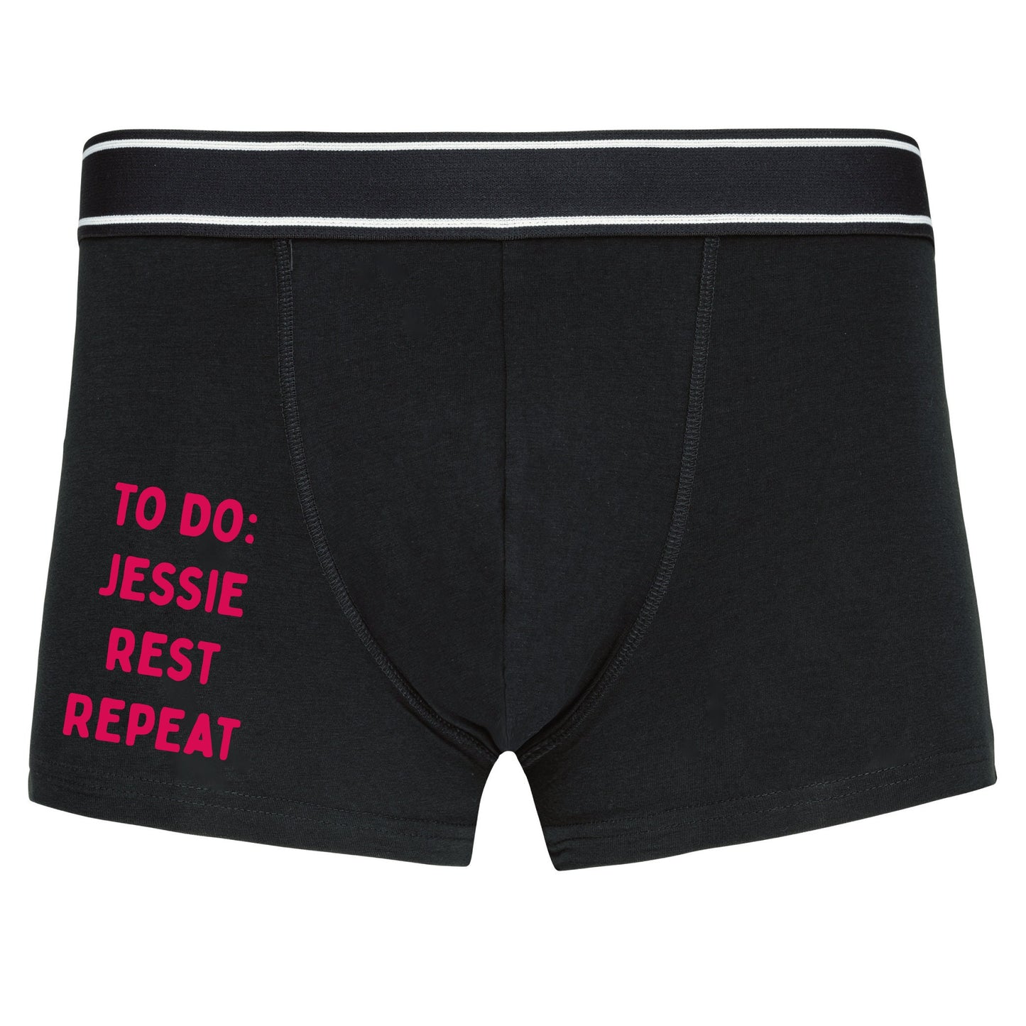 Valentines Boxer shorts -To Do: Partner Rest Repeat - Valentines Gift For Him - Innuendo - Personalisable