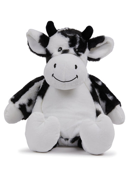 Mumbles Personaliseable Black and White Cow Teddy Bear