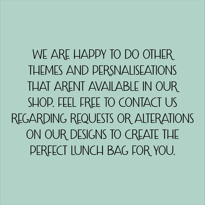 Children's Lunch Bag | Back to School Lunch Bag | Pink Girls Lunch Bag | Dream Big Penguin Lunch Bag