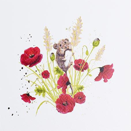 Mouse Blank Greeting Card