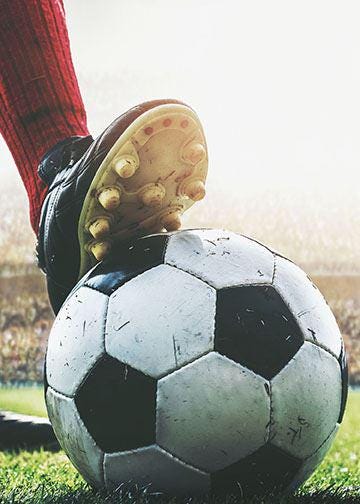 Football Blank Birthday Greeting Card