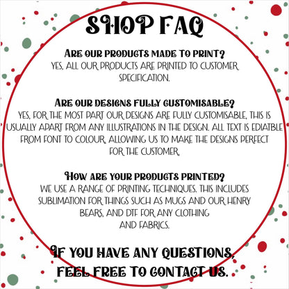 Personalised Santa Sack and Stockings | Santa Sack | Santa Stocking | Presents | Xmas | Customise Name | Dachshund through the snow