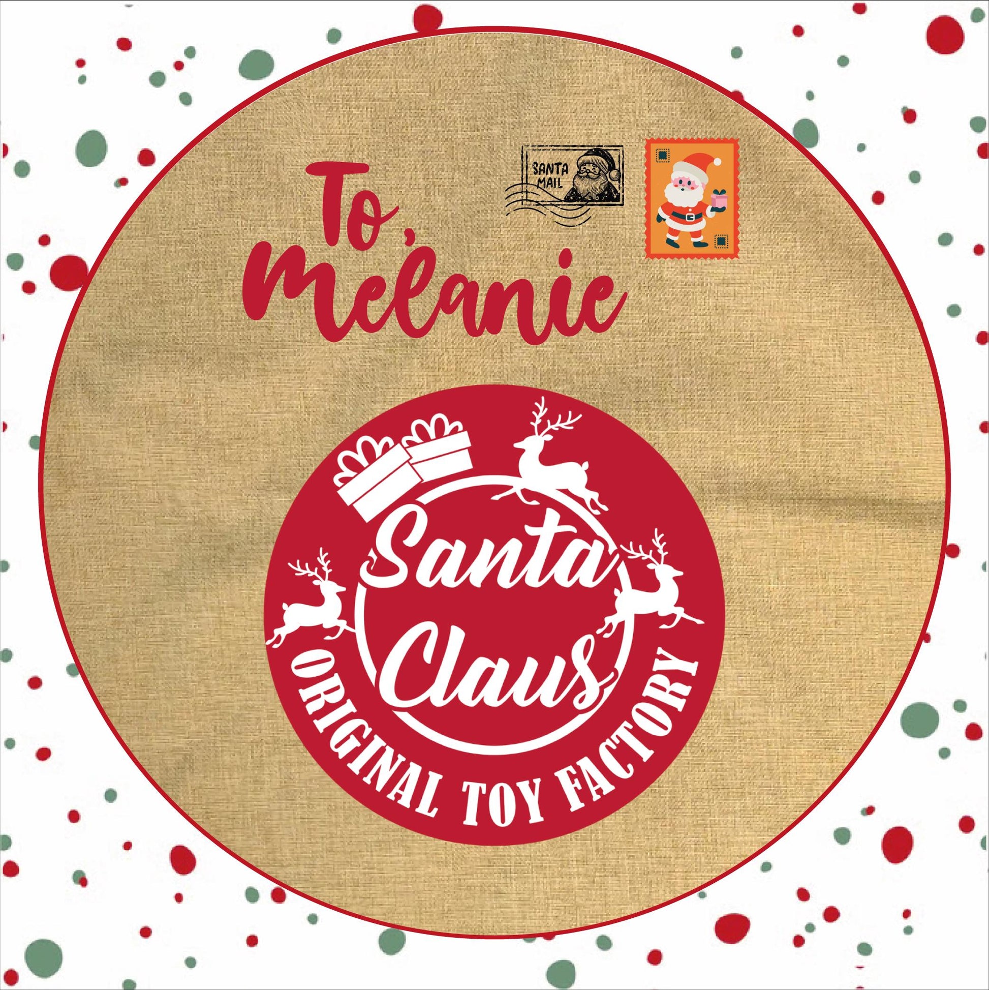 Personalised Santa Sack and Stockings | Santa Sack | Santa Stocking | Presents | Xmas | Gifts | Custom Name | Original Toy Factory