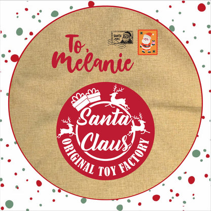 Personalised Santa Sack and Stockings | Santa Sack | Santa Stocking | Presents | Xmas | Gifts | Custom Name | Original Toy Factory