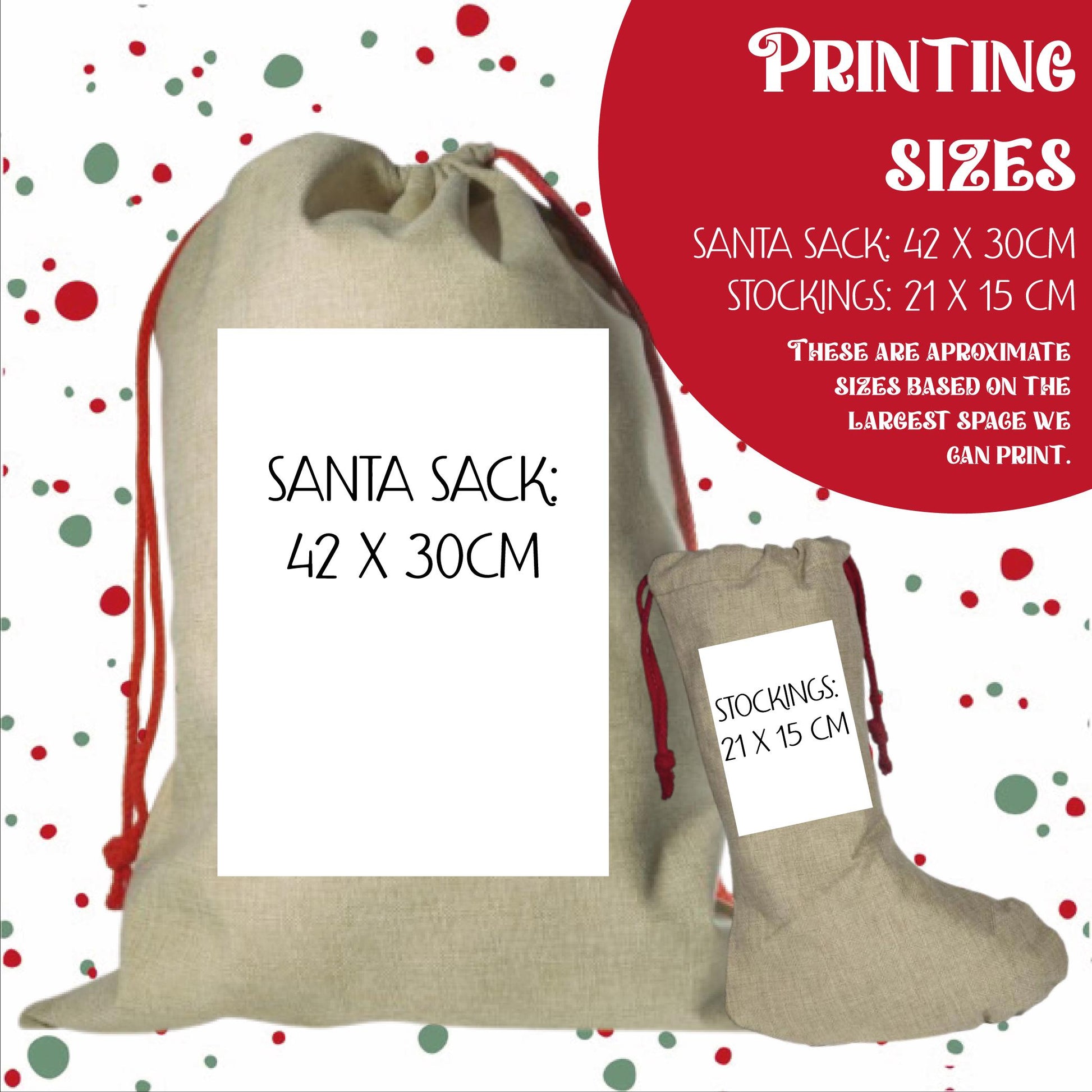 PREMIUM Personalised Santa Sack and Stockings | Santa Sack | Santa Stocking | Presents | Xmas | Custom Name | Otterly Amazing Christmas