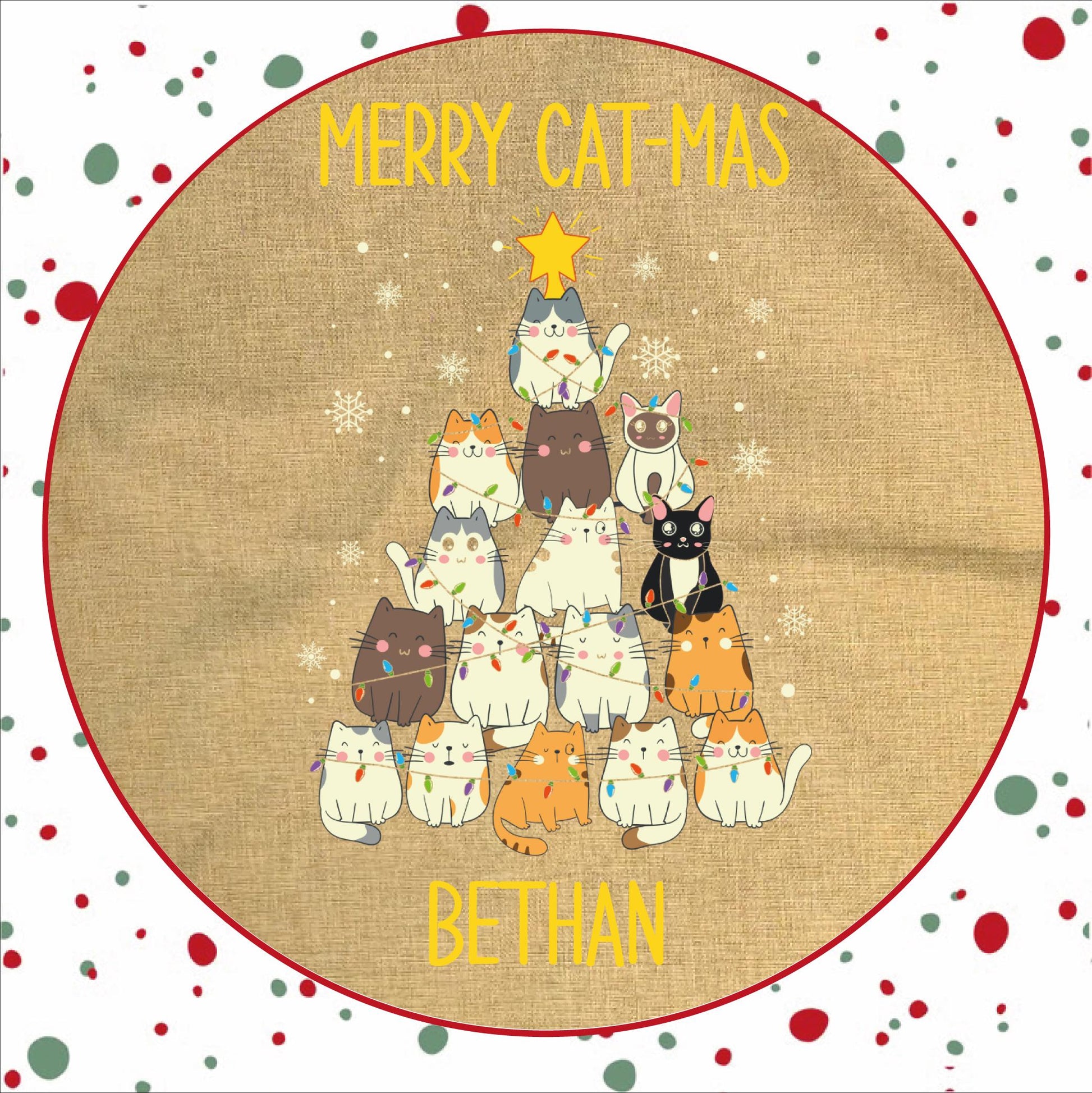Personalised Santa Sack and Stockings | Santa Sack | Santa Stocking | Presents | Xmas | Gifts | Customise Name | Merry Catmas