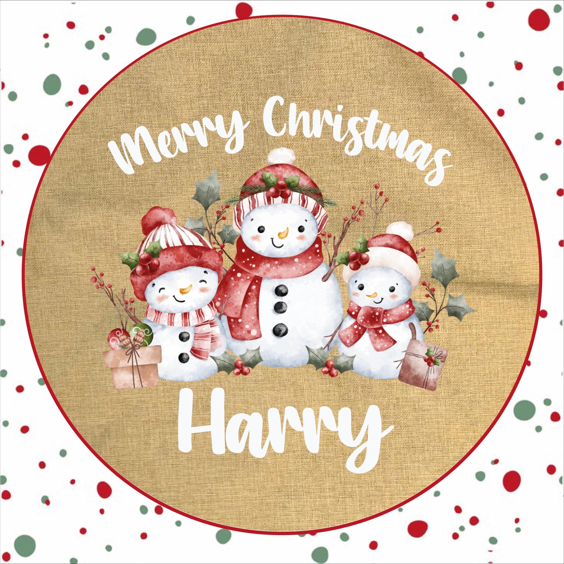 Personalised Santa Sack and Stockings | Santa Sack | Santa Stocking | Presents | Xmas | Gifts | Customise Name | Snow Men