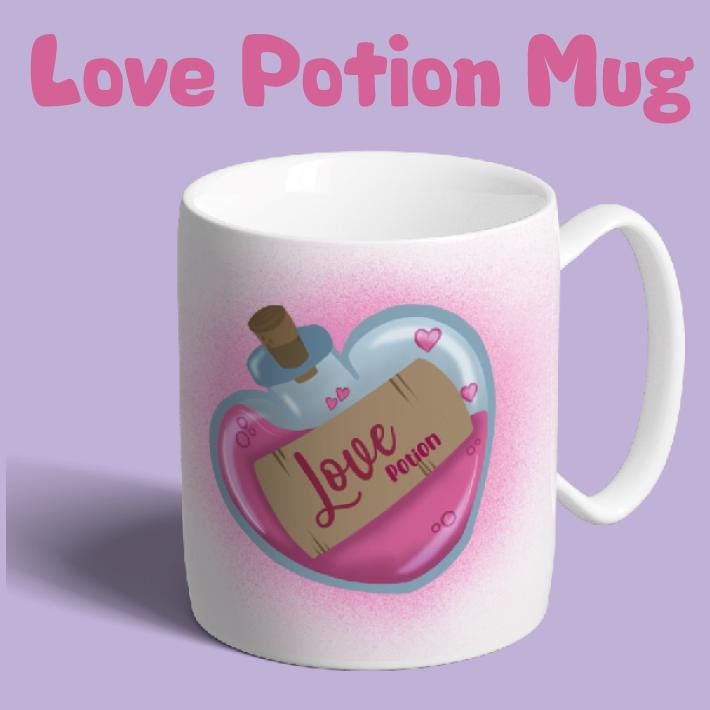 Love Potion Mug - Personalised Gift, Valentine's Day Gift, Anniversary Gift, Birthday Gift, Romantic Gift