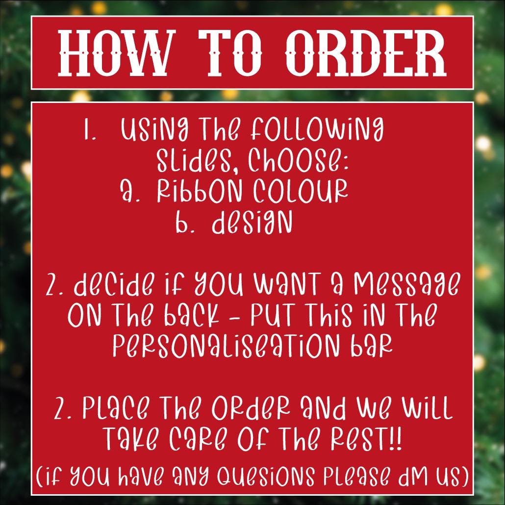 Christmas Tree Ornament - Personalised - MDF Hanging Tree Decoration - Children's - First Christmas - Xmas Ornament - Custom Name & Message