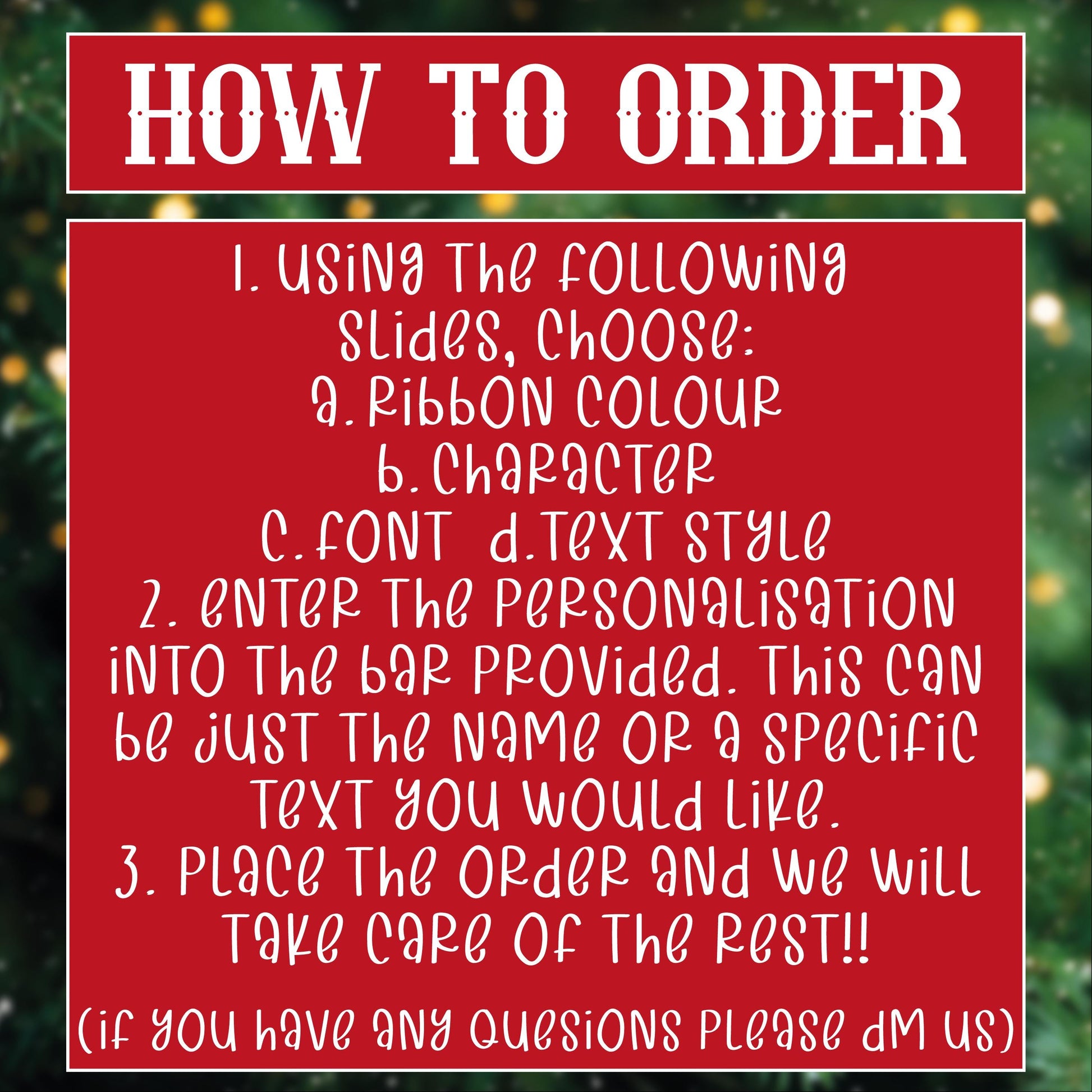 Christmas Tree Ornament - Personalised - MDF Hanging Tree Decoration - Children's - First Christmas - Xmas Ornament - Custom Name & Message