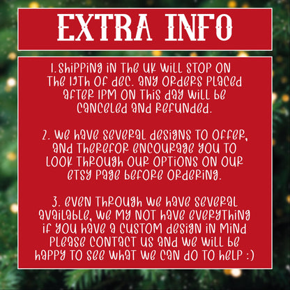 Christmas Tree Ornament - Personalised - MDF Hanging Tree Decoration - Children's - First Christmas - Xmas Ornament - Custom Name & Message