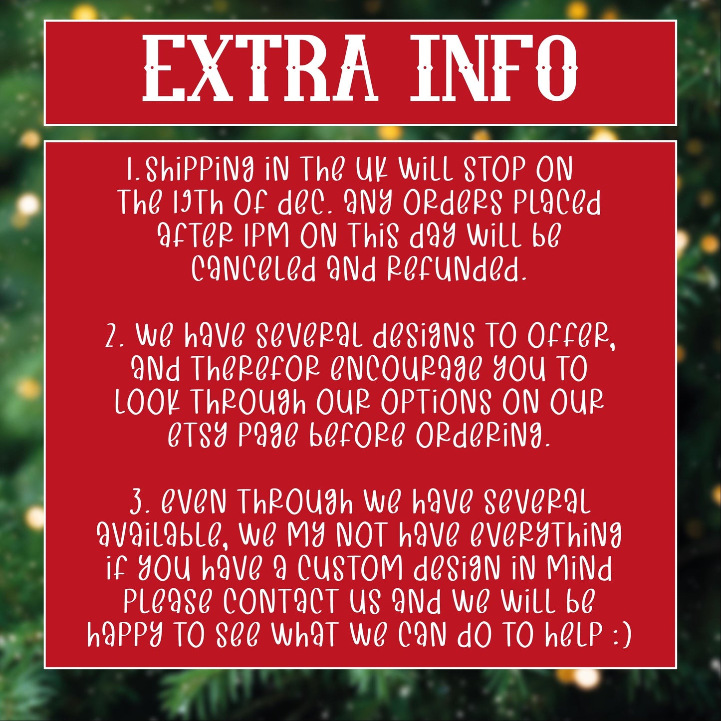 Christmas Tree Ornament - Personalised - MDF Hanging Tree Decoration - Children's - First Christmas - Xmas Ornament - Custom Name & Message