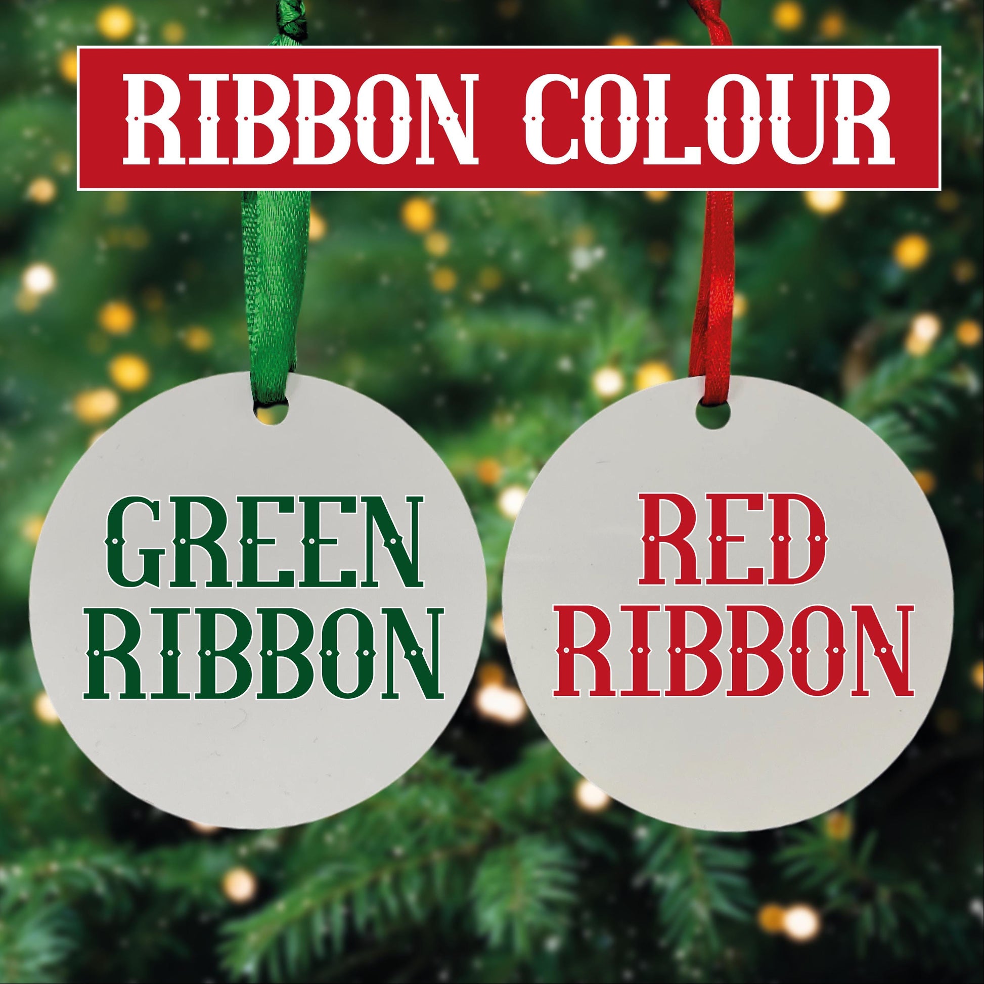 Christmas Tree Ornament - Personalised - MDF Hanging Tree Decoration - Children's - First Christmas - Xmas Ornament - Custom Name & Message