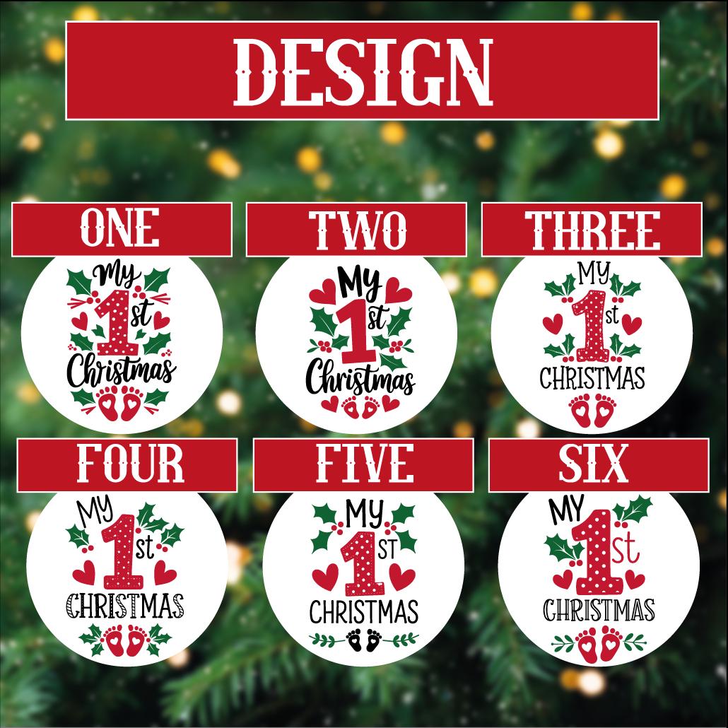 Christmas Tree Ornament - Personalised - MDF Hanging Tree Decoration - Children's - First Christmas - Xmas Ornament - Custom Name & Message