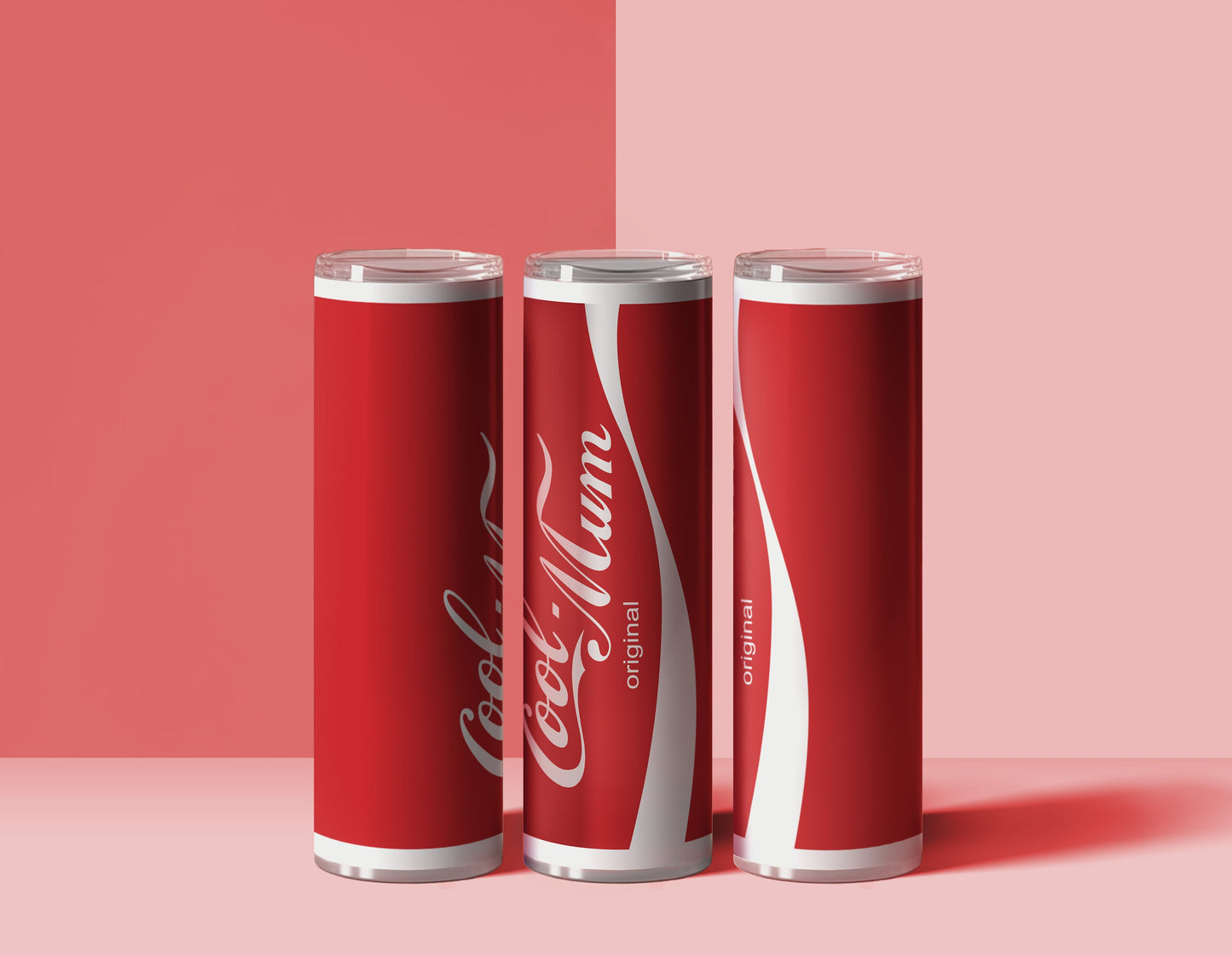 Cool Mum 20oz Stainless Steel Tumbler with Reusable Straw Metal / Plastic Bottle Perfect Gift - Christmas / Birthday.