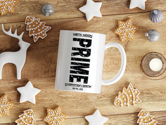 Prime Novelty White 11oz Ceramic Mug - Christmas- Birthday - Ideal Gift