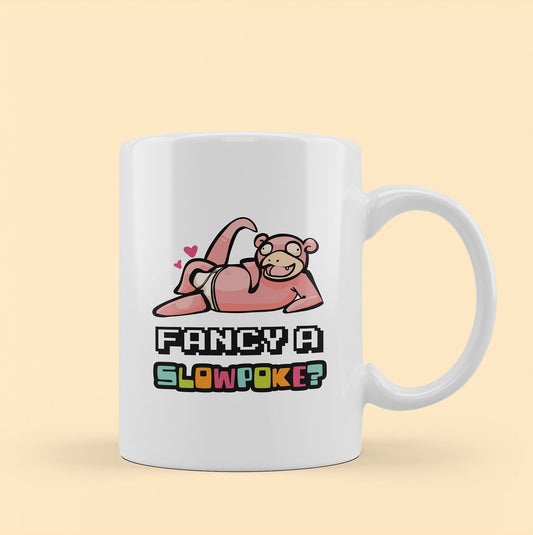 Slowpoke, Pokemon Valentines, Valentines Day Present For Him, funny mug, rude gift. Geeky Gifts, Nerdy Gifts